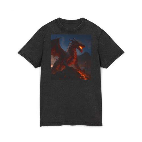 Eternal Ember Wyrm - Acid Washed Round Neck Tee