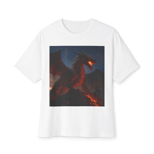 Eternal Ember Wyrm - Unisex Oversized Boxy Tee