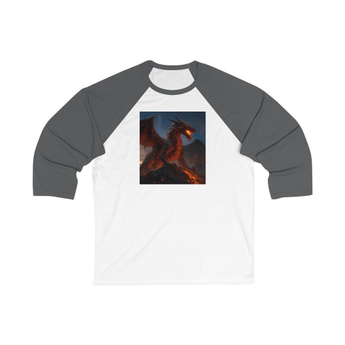 Eternal Ember Wyrm - Unisex 3\4 Sleeve Baseball Tee