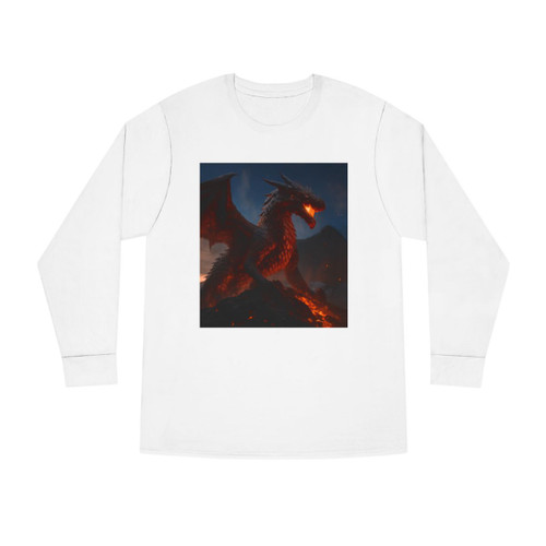 Eternal Ember Wyrm - Long Sleeve Crewneck Tee