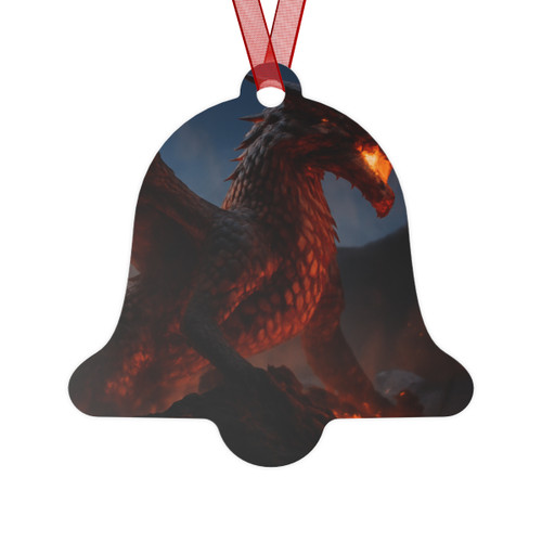 Eternal Ember Wyrm - Metal Ornaments