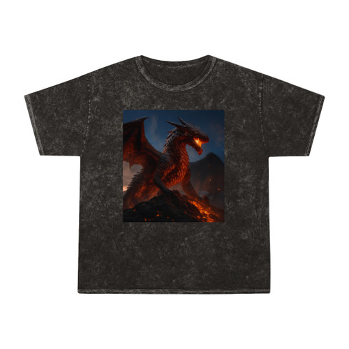 Eternal Ember Wyrm - Unisex Mineral Wash T-Shirt