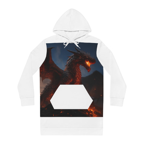Eternal Ember Wyrm - Women's Hoodie Dress (AOP)