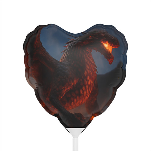 Eternal Ember Wyrm - Balloons (Round and Heart-shaped), 6"