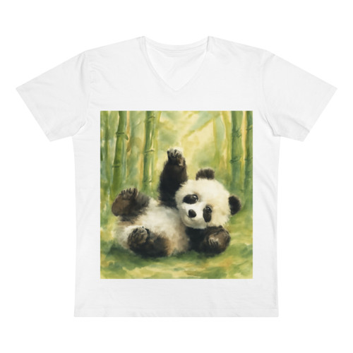 Whimsical Panda Play - Men’s Presenter V-neck