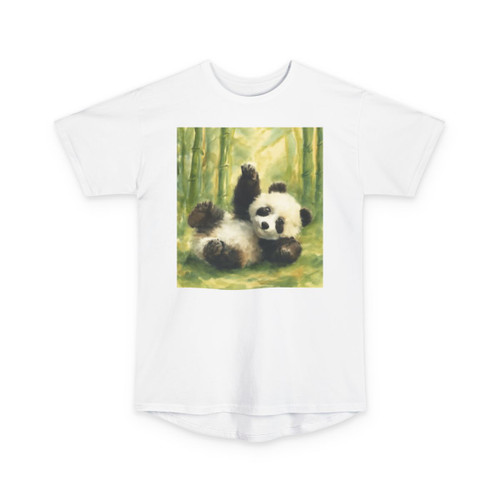 Whimsical Panda Play - Unisex Long Body Urban Tee