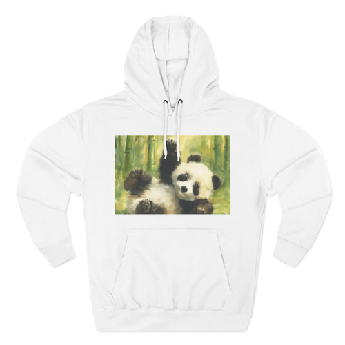 Whimsical Panda Play - Three-Panel Fleece Hoodie