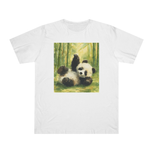 Whimsical Panda Play - Unisex Deluxe T-shirt 