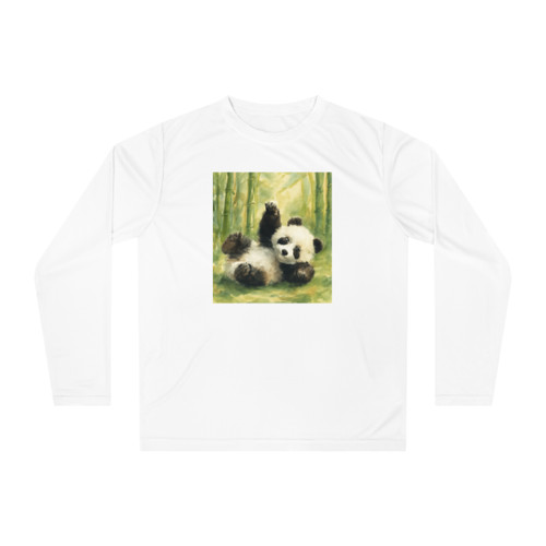 Whimsical Panda Play - Unisex Performance Long Sleeve Shirt