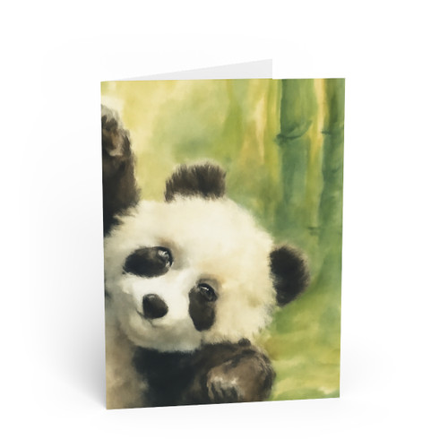 Whimsical Panda Play - Greeting Cards