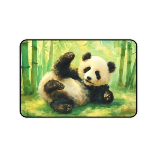 Whimsical Panda Play - Desk Mat