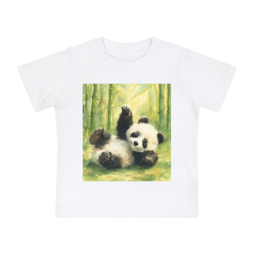 Whimsical Panda Play - Baby Short Sleeve T-Shirt