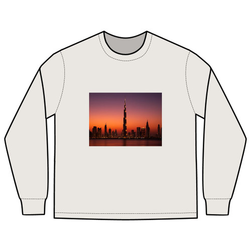 Dubai Dusk Mirage - Men's Heavy Faded Long Sleeve Tee