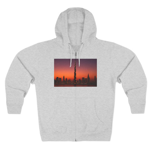 Dubai Dusk Mirage - Unisex Zip Hoodie
