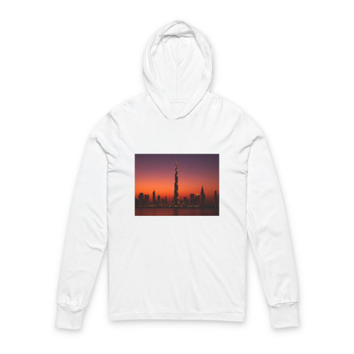 Dubai Dusk Mirage - Unisex Hooded Long Sleeve Tee