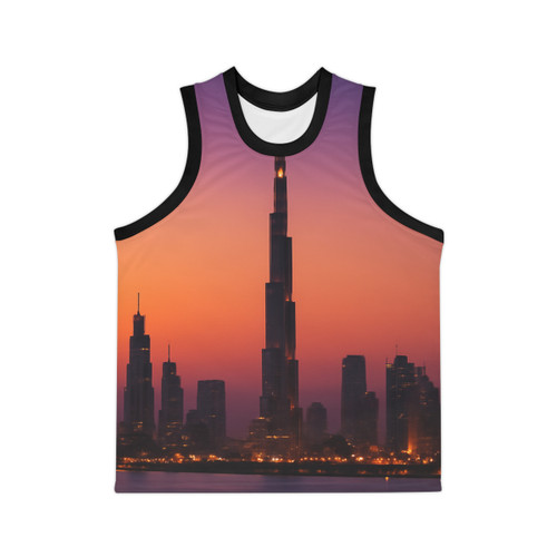 Dubai Dusk Mirage - Unisex Basketball Jersey (AOP)