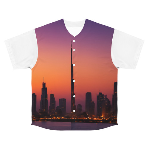 Dubai Dusk Mirage - Men's Baseball Jersey (AOP)