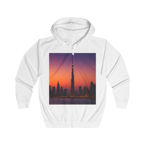 Dubai Dusk Mirage - Unisex Full Zip Hoodie
