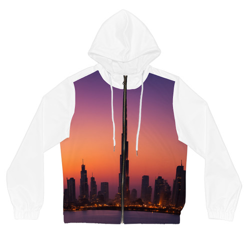 Dubai Dusk Mirage - Women’s Full-Zip Hoodie (AOP)