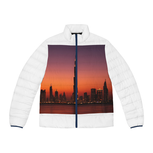 Dubai Dusk Mirage - Men's Puffer Jacket (AOP)