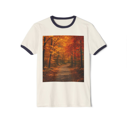 Whispers of Autumn - Unisex Cotton Ringer T-Shirt
