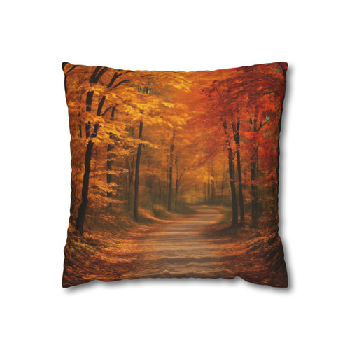 Whispers of Autumn - Square Poly Canvas Pillowcase