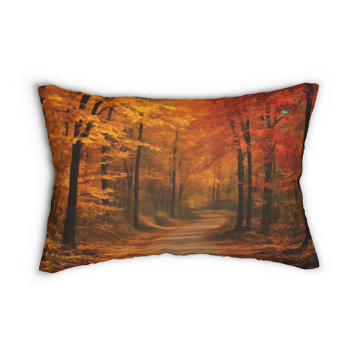 Whispers of Autumn - Spun Polyester Lumbar Pillow