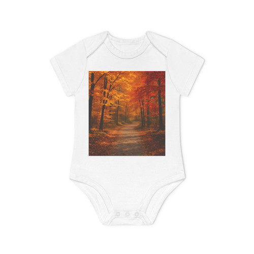 Whispers of Autumn - Baby Organic Short Sleeve Bodysuit