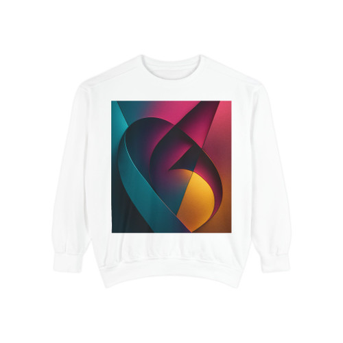 Fluid Geometry - Unisex Garment-Dyed Sweatshirt Fluid Geometry - Unisex Garment-Dyed Sweatshirt