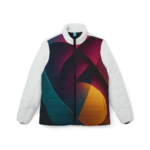 Fluid Geometry - Women’s Puffer Jacket (AOP) Fluid Geometry - Women’s Puffer Jacket (AOP)