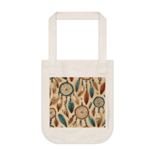 Bohemian Dreamcatcher Dance - Organic Canvas Tote Bag