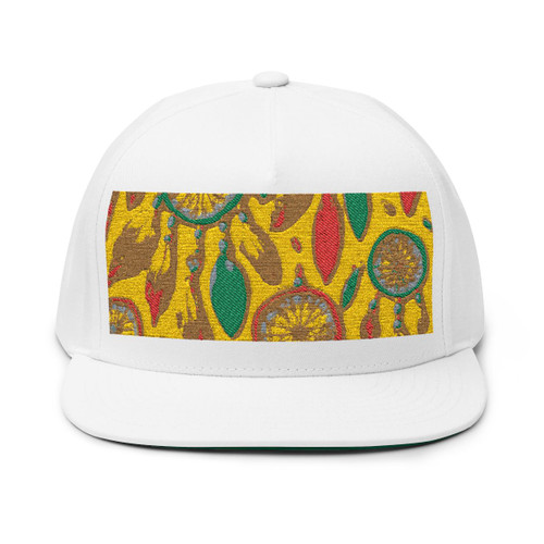 Bohemian Dreamcatcher Dance - Flat Bill Cap (Embroidery)
