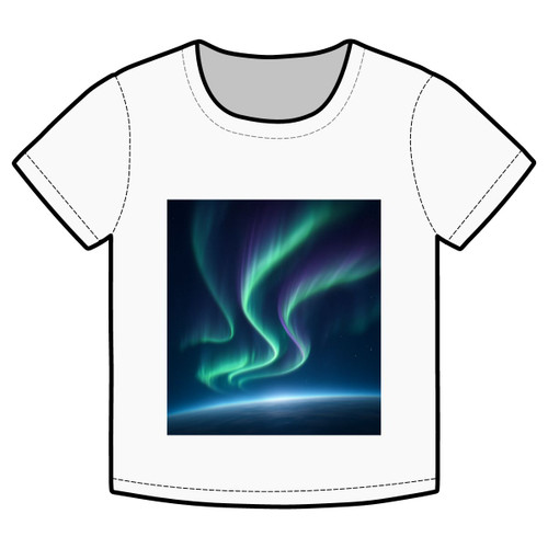 Celestial Aurora Dance - Organic Rib Baby Tee