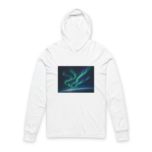 Celestial Aurora Dance - Unisex Hooded Long Sleeve Tee