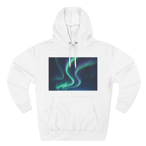 Celestial Aurora Dance - Three-Panel Fleece Hoodie