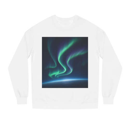 Celestial Aurora Dance - Unisex Crew Neck Sweatshirt