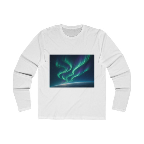 Celestial Aurora Dance - Men's Long Sleeve Crew Tee