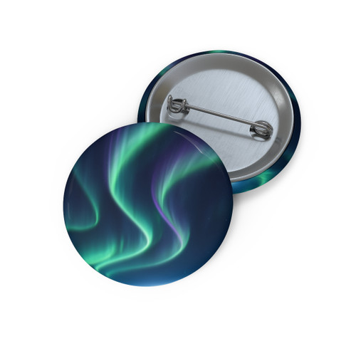 Celestial Aurora Dance - Custom Pin Buttons