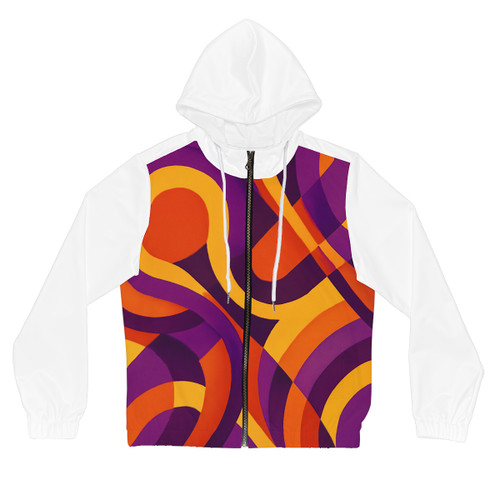 Funky Disco Fever - Women’s Full-Zip Hoodie (AOP)