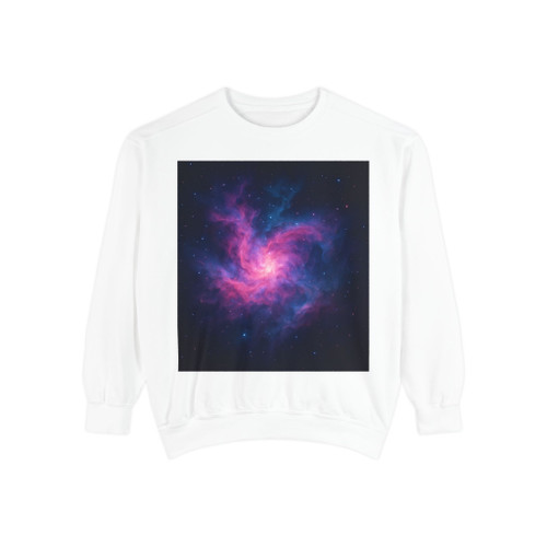 Ethereal Nebula - Unisex Garment-Dyed Sweatshirt