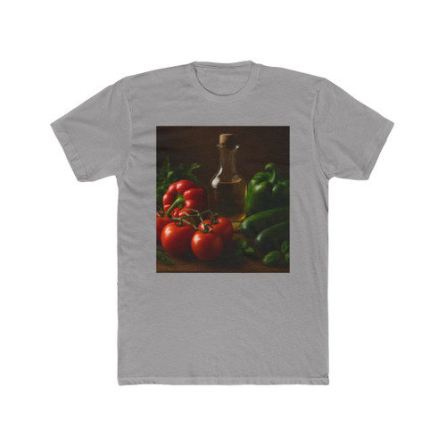Mediterranean Garden Feast - Unisex Cotton Crew Tee