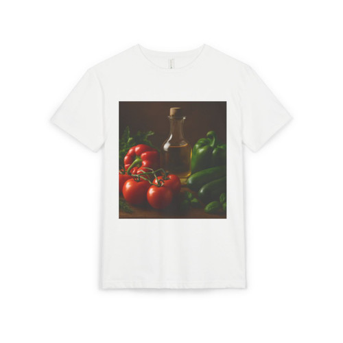Mediterranean Garden Feast - Unisex Sueded T-Shirt