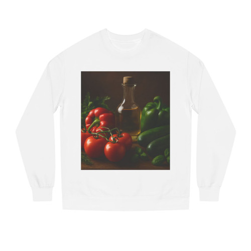 Mediterranean Garden Feast - Unisex Crew Neck Sweatshirt