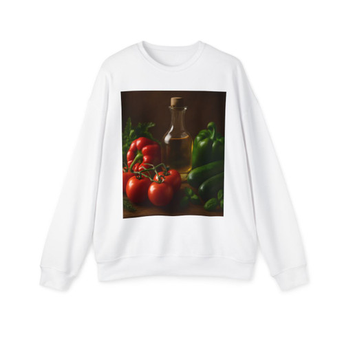Mediterranean Garden Feast - Unisex Drop Shoulder Sweatshirt
