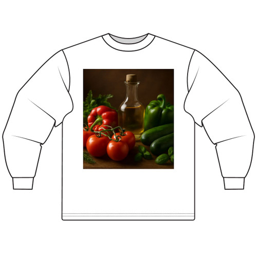 Mediterranean Garden Feast - Unisex Long Sleeve T-Shirt