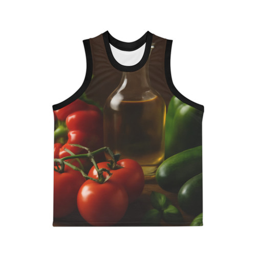 Mediterranean Garden Feast - Unisex Basketball Jersey (AOP)