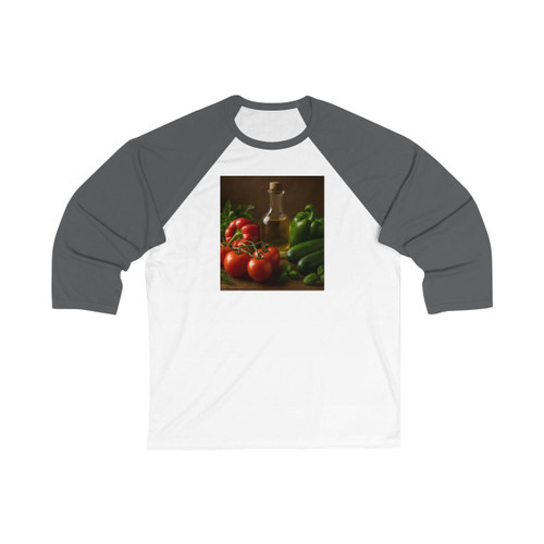 Mediterranean Garden Feast - Unisex 3\4 Sleeve Baseball Tee