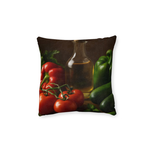 Mediterranean Garden Feast - Square Pillow