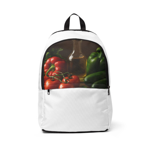 Mediterranean Garden Feast - Unisex Fabric Backpack