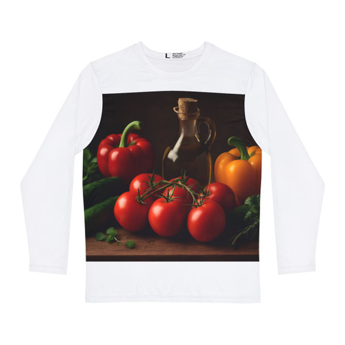 Mediterranean Garden Feast - Men's Long Sleeve Shirt (AOP)